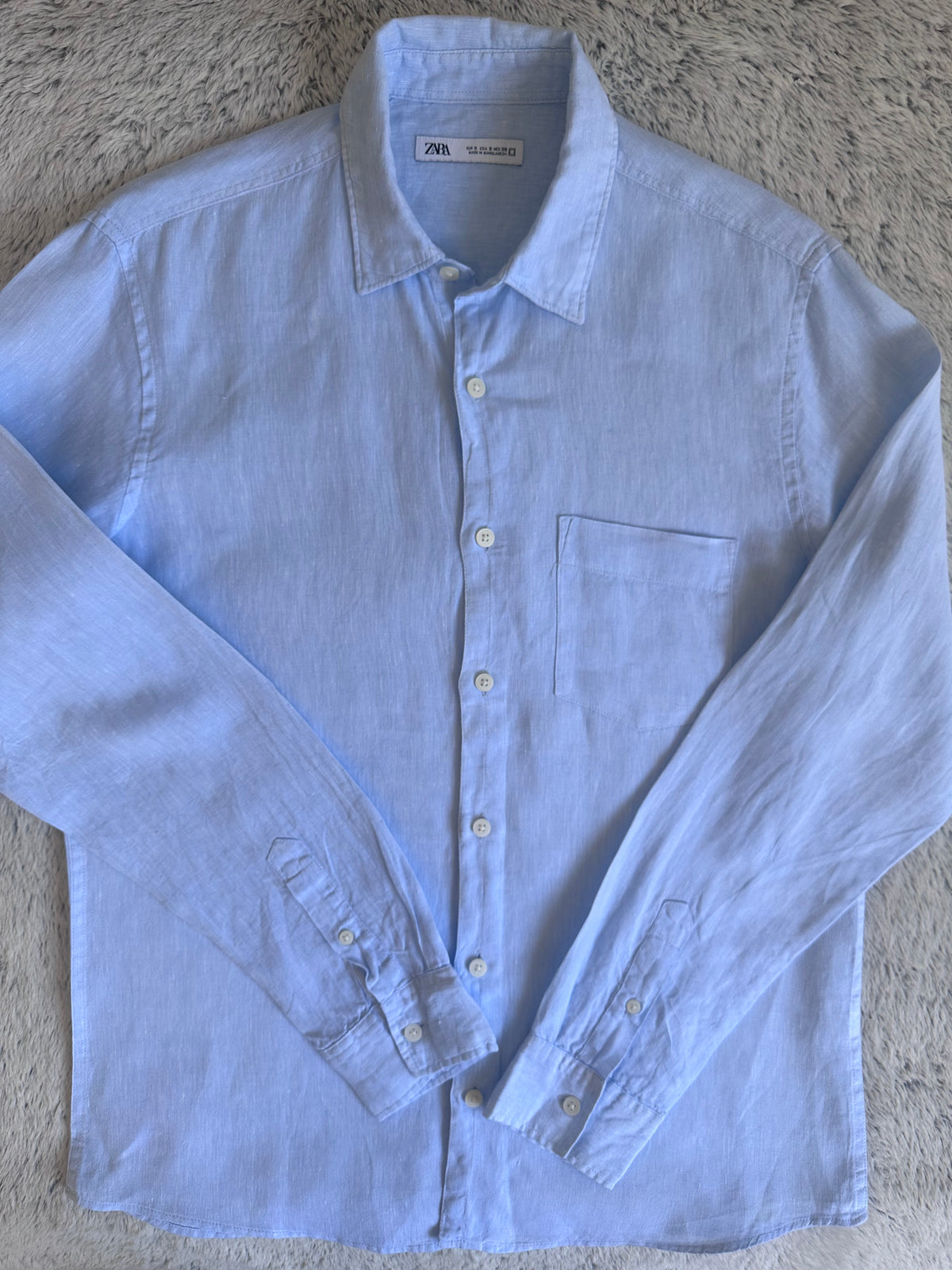 Chemise Zara en lin Taille S Spot-Chic