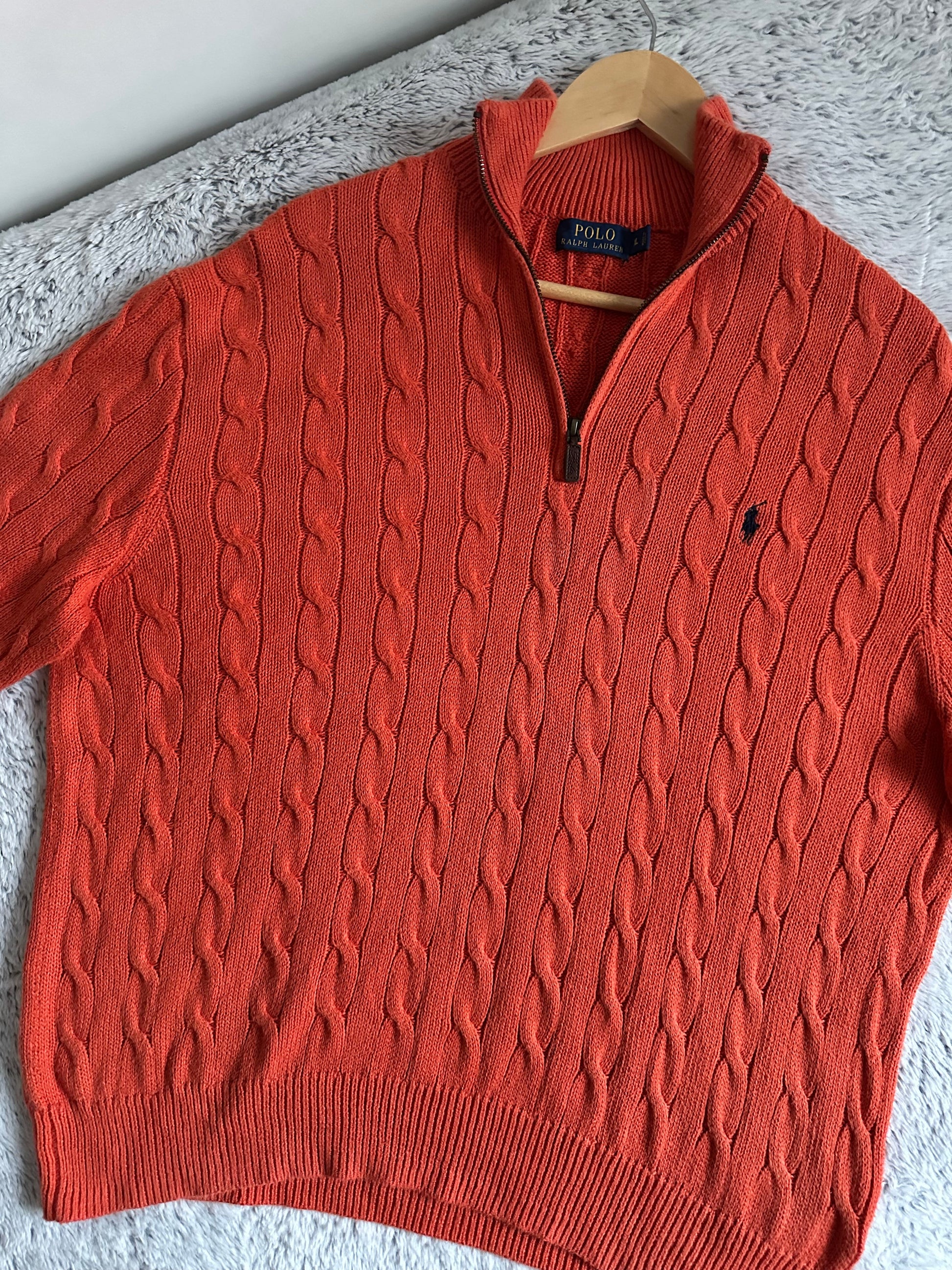 Pull demi zippé RALPH LAUREN Taille L/XL Spot-Chic