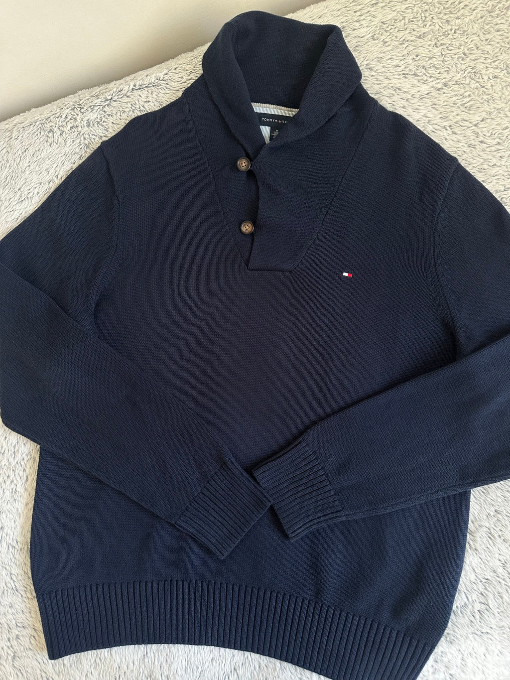 Pull demi boutonné TOMMY HILFIGER Taille M/L Spot-Chic