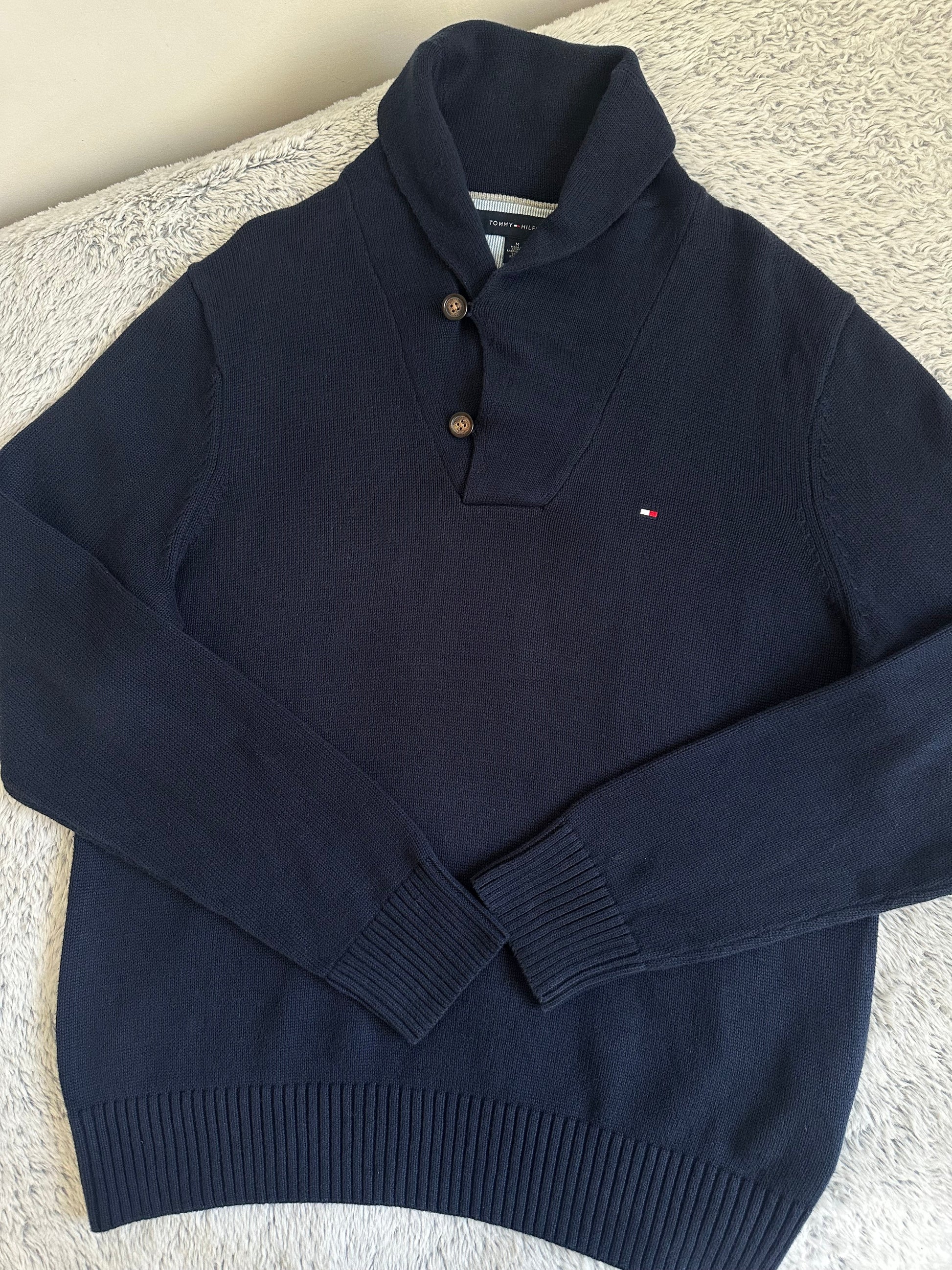 Pull demi boutonné TOMMY HILFIGER Taille M/L Spot-Chic