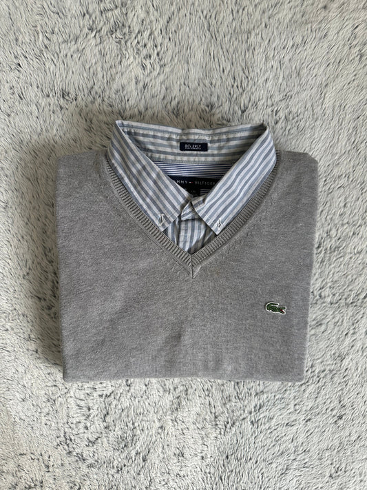 Ensemble raffiné TOMMY HILFIGER et LACOSTE Taille L Spot-Chic
