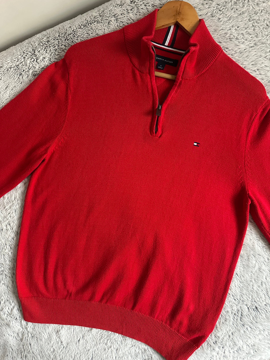 Pull demi zippé TOMMY HILFIGER Taille M Spot-Chic