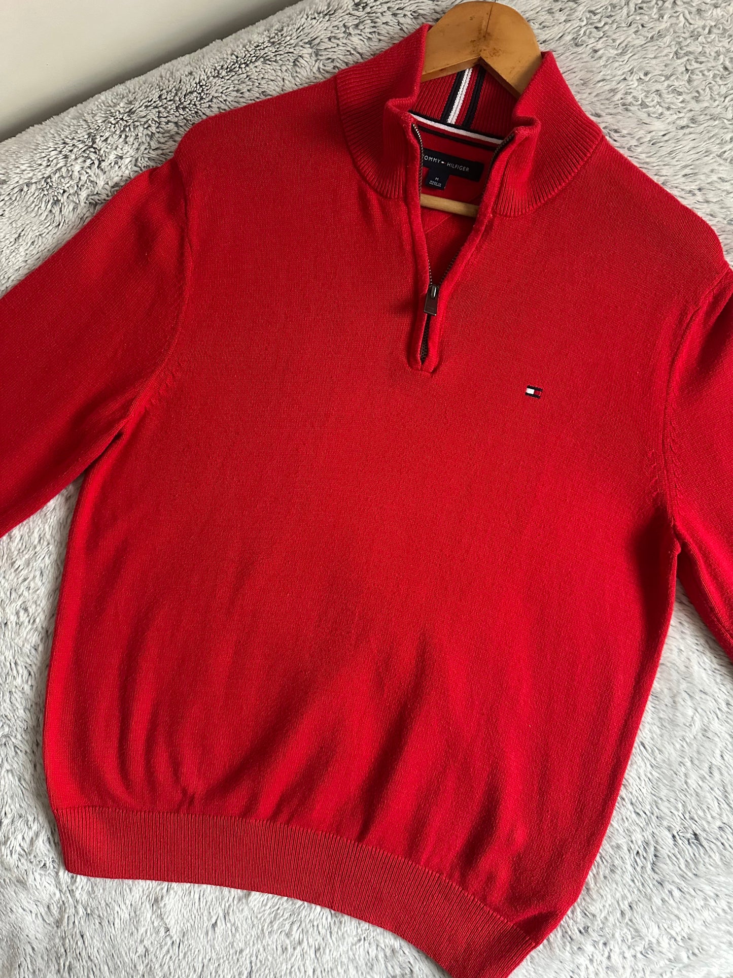 Pull demi zippé TOMMY HILFIGER Taille M Spot-Chic