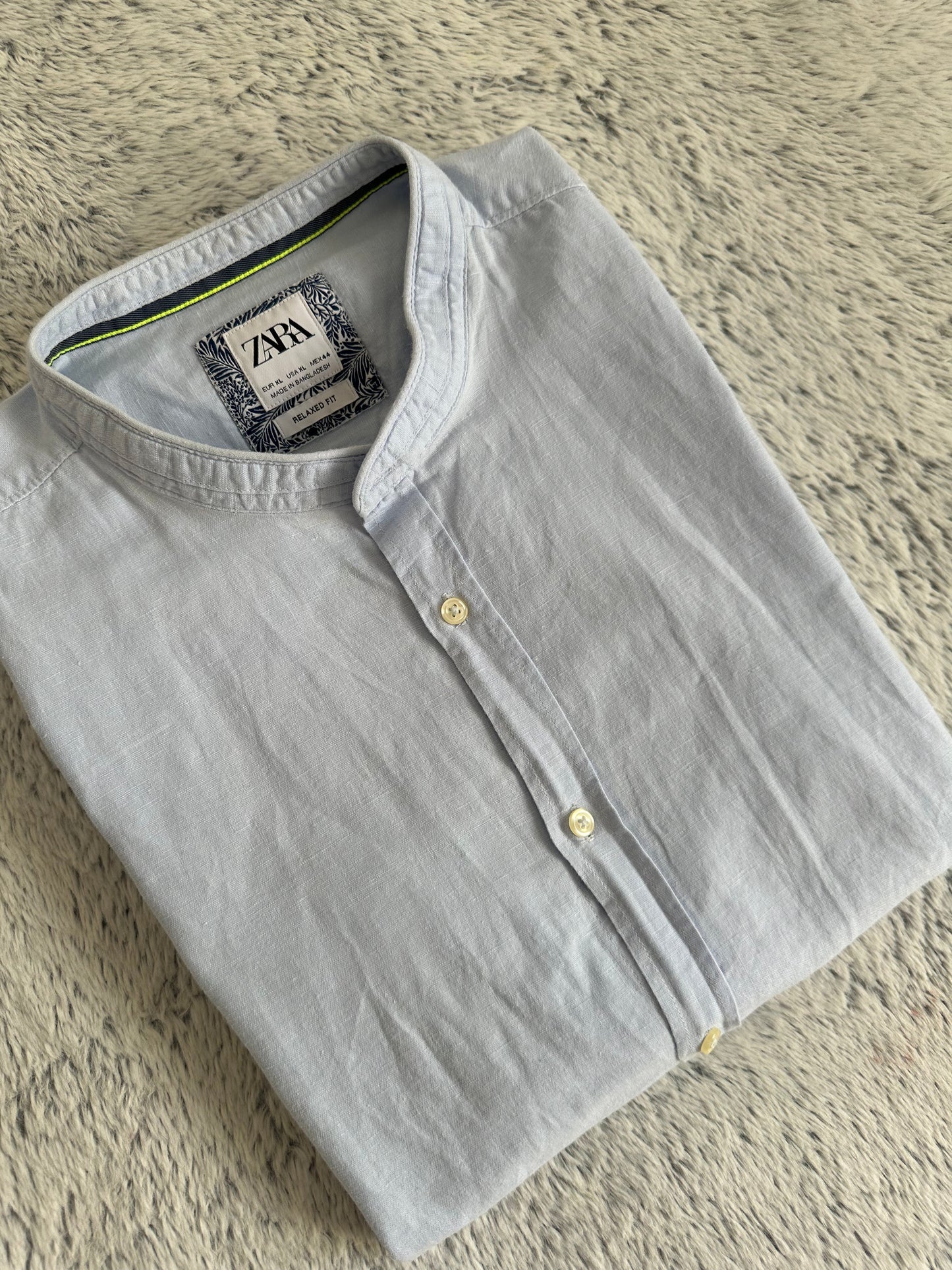 Chemise ZARA en lin Taille XL Spot-Chic