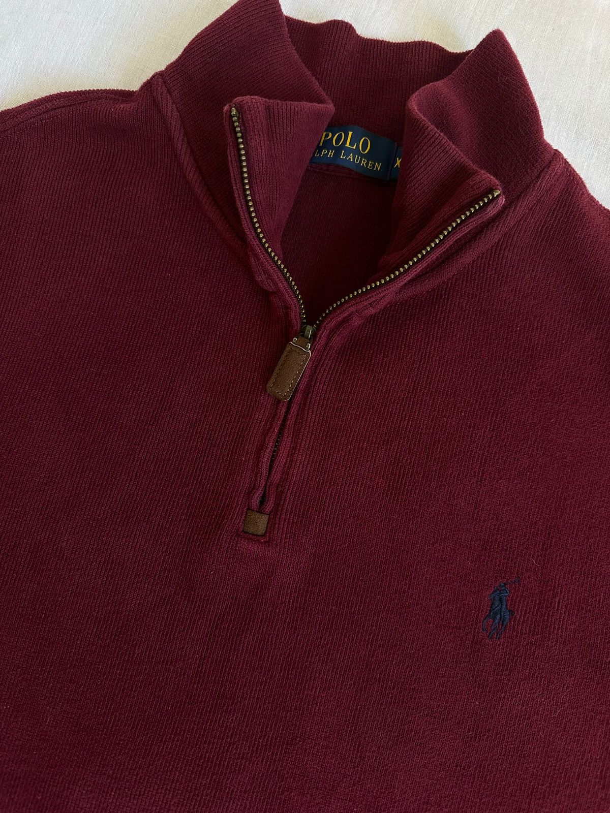 Pull demi zippé RALPH LAUREN Taille XL Spot-Chic