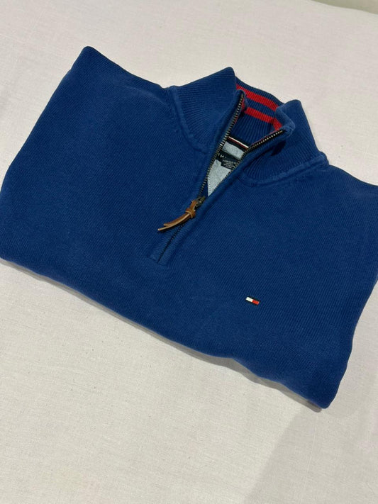 Pull demi zippé TOMMY HILFIGER Taille M Spot-Chic