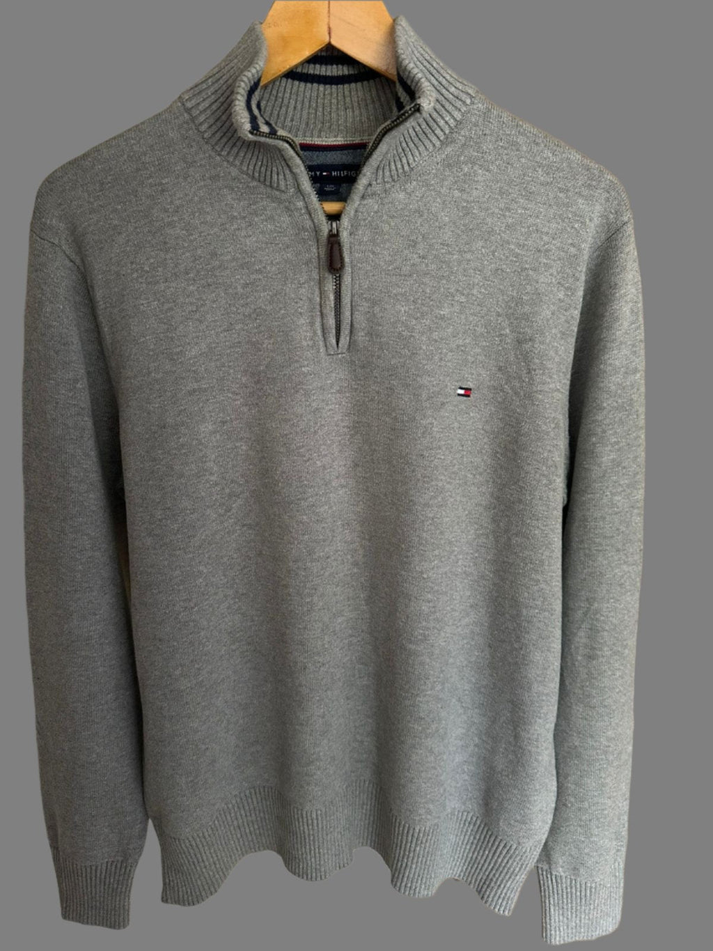 Pull demi zippé TOMMY HILFIGER Taille M Spot-Chic