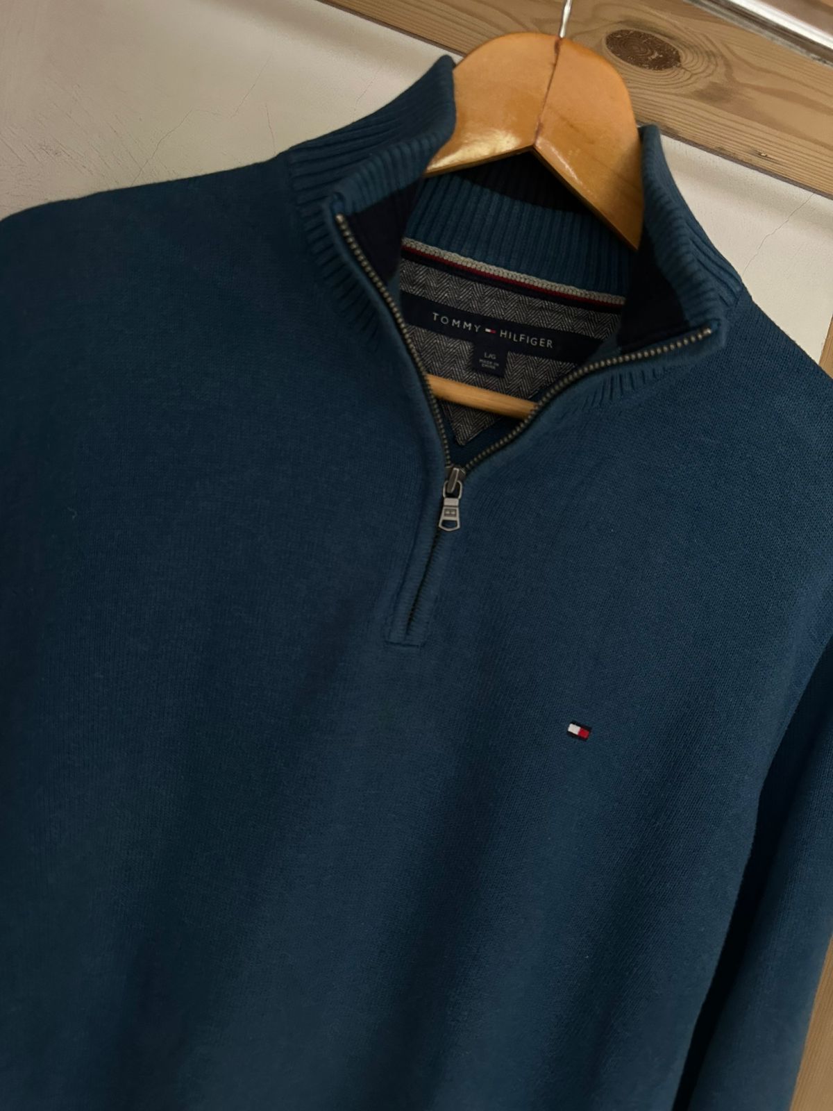 Pull demi zippé TOMMY HILFIGER Taille M Spot-Chic