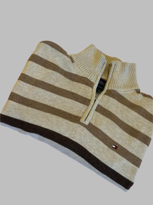 Pull demi zippé TOMMY HILFIGER Taille M Spot-Chic