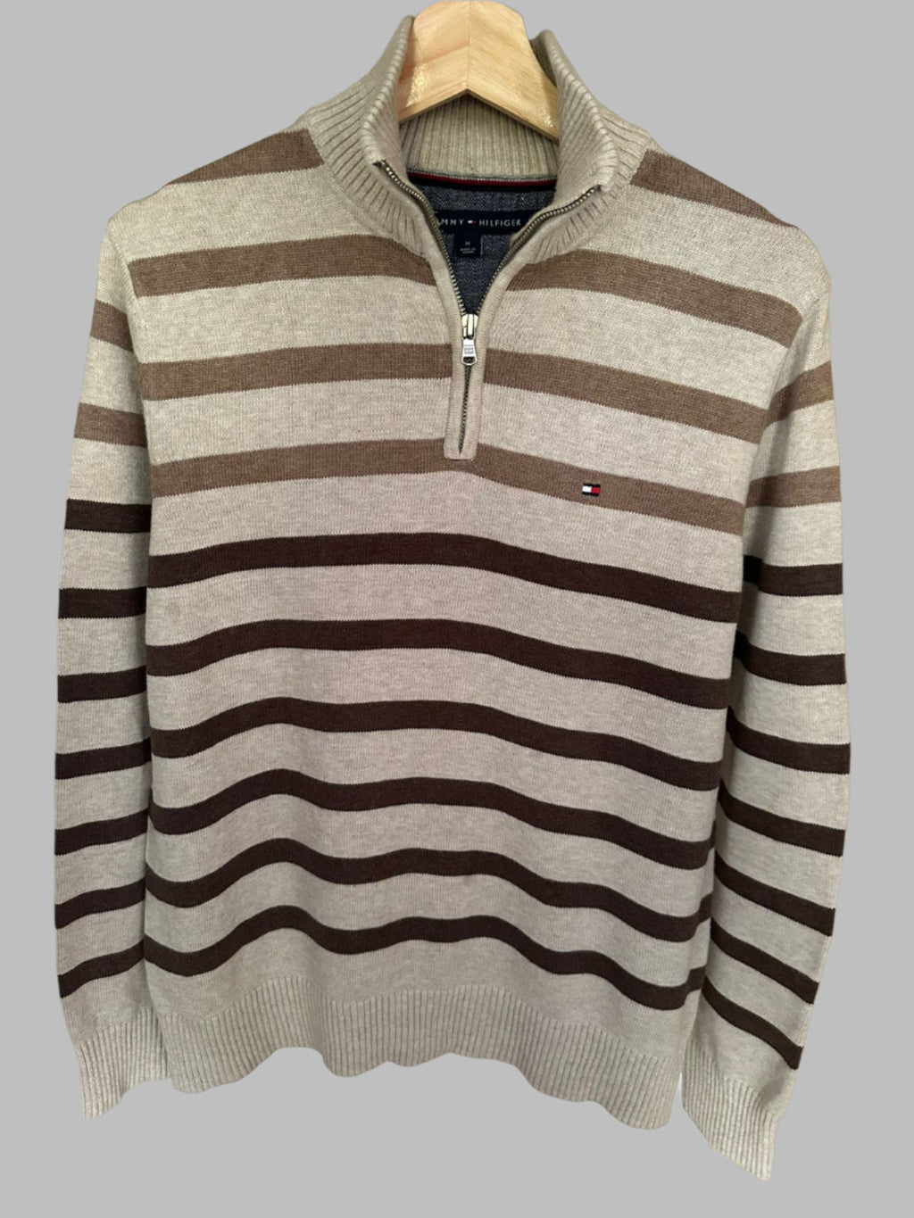 Pull demi zippé TOMMY HILFIGER Taille M Spot-Chic