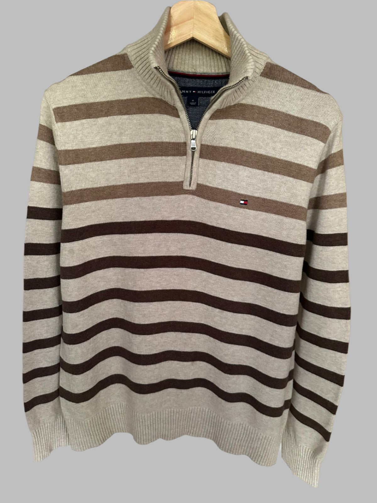 Pull demi zippé TOMMY HILFIGER Taille M Spot-Chic