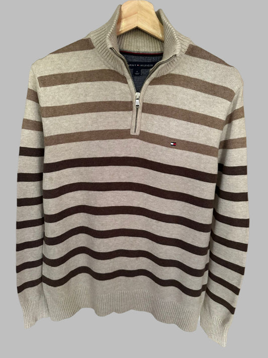 Pull demi zippé TOMMY HILFIGER Taille M Spot-Chic