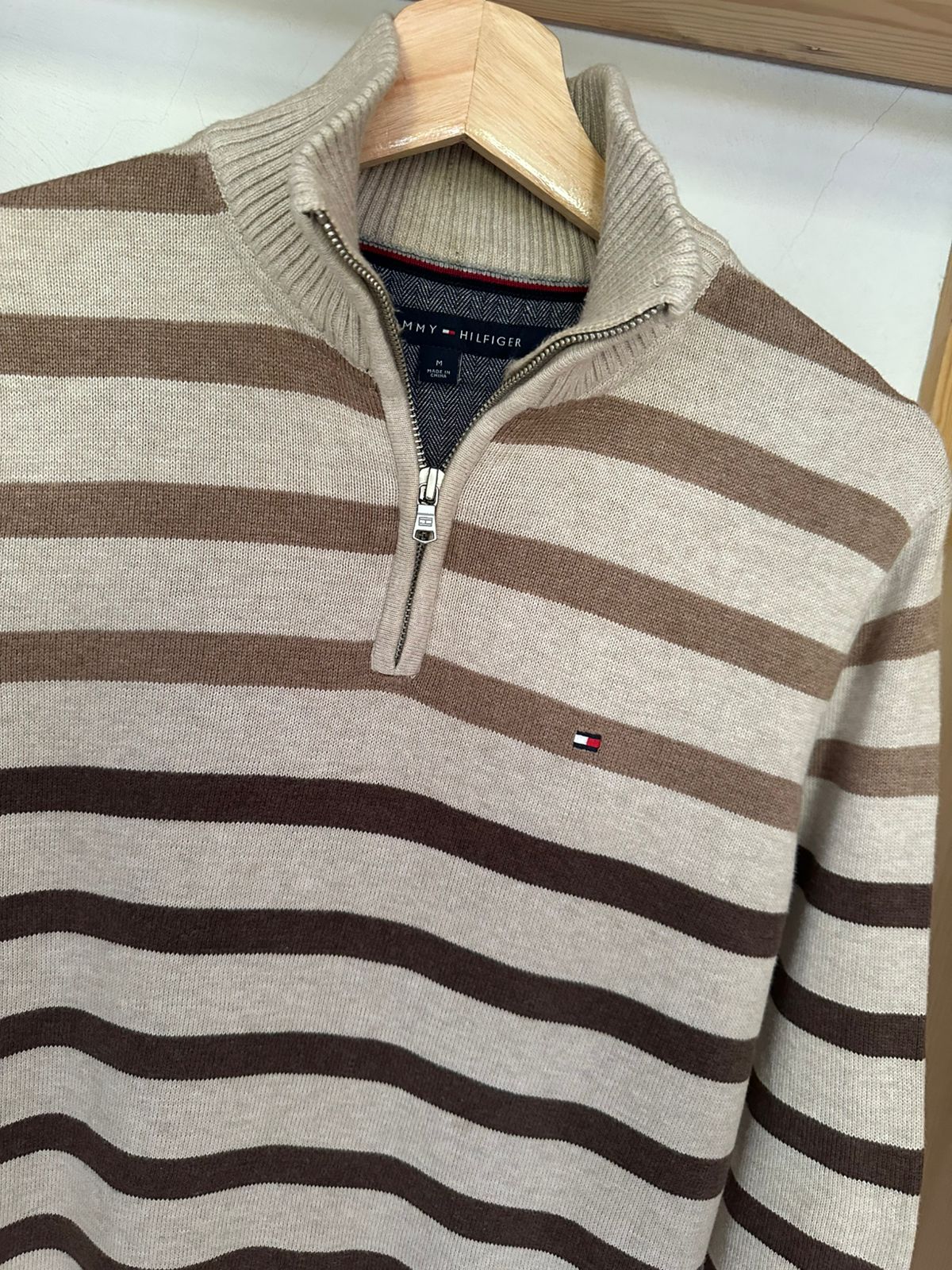 Pull demi zippé TOMMY HILFIGER Taille M Spot-Chic