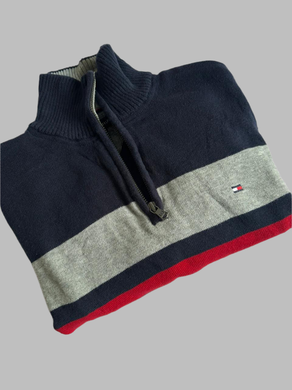 Pull demi zippé TOMMY HILFIGER Taille S Spot-Chic