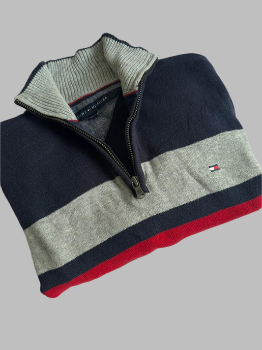 Pull demi zippé TOMMY HILFIGER Taille S Spot-Chic