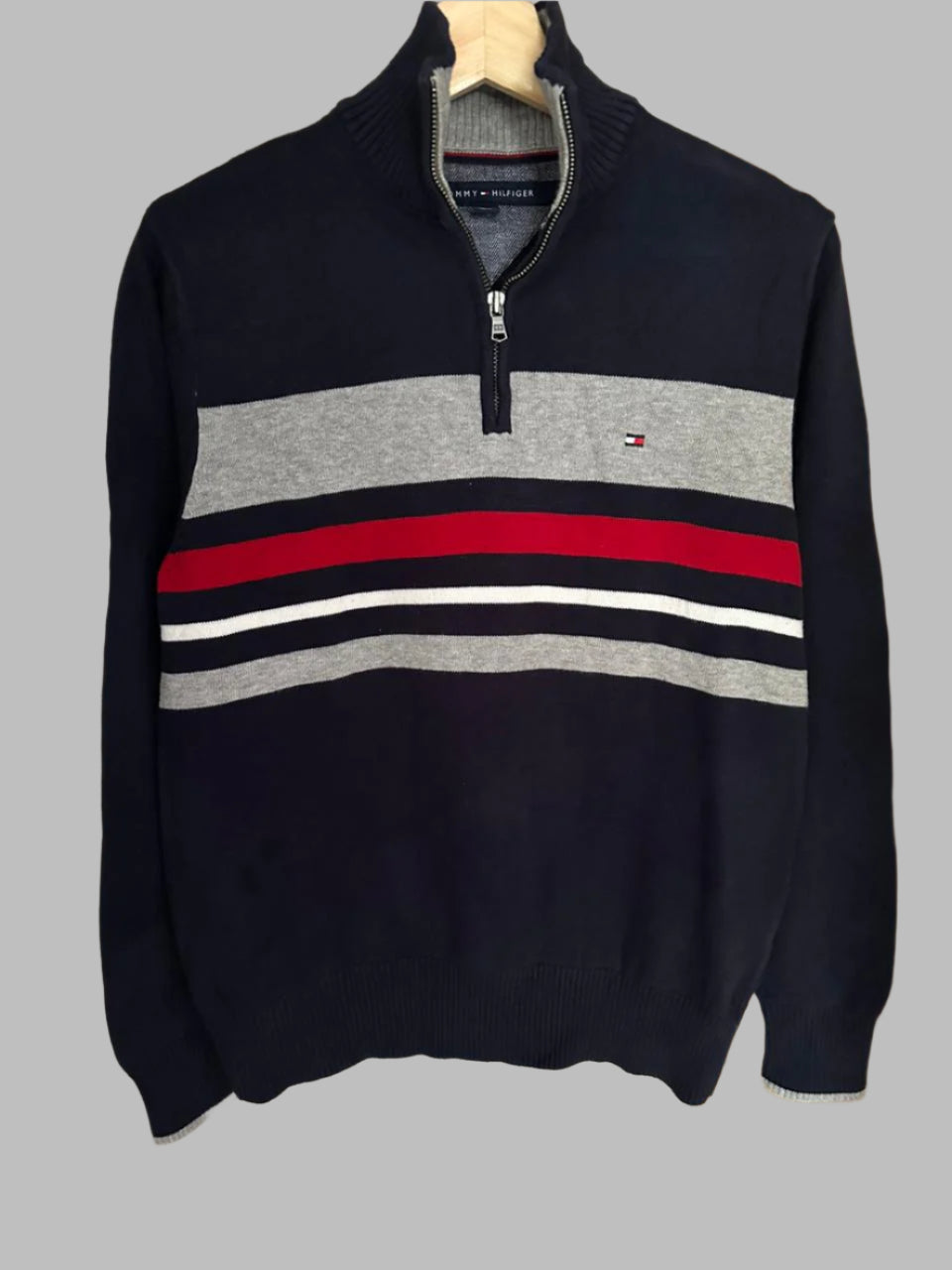 Pull demi zippé TOMMY HILFIGER Taille S Spot-Chic