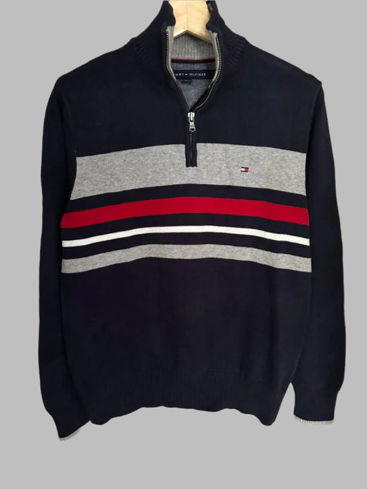 Pull demi zippé TOMMY HILFIGER Taille S Spot-Chic