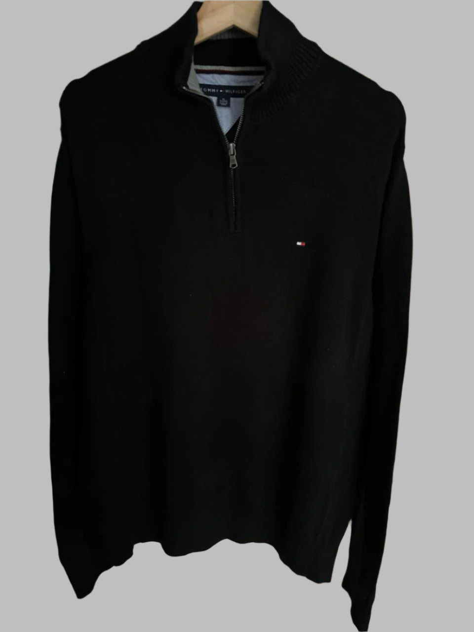 Pull demi zippé TOMMY HILFIGER Taille L Spot-Chic