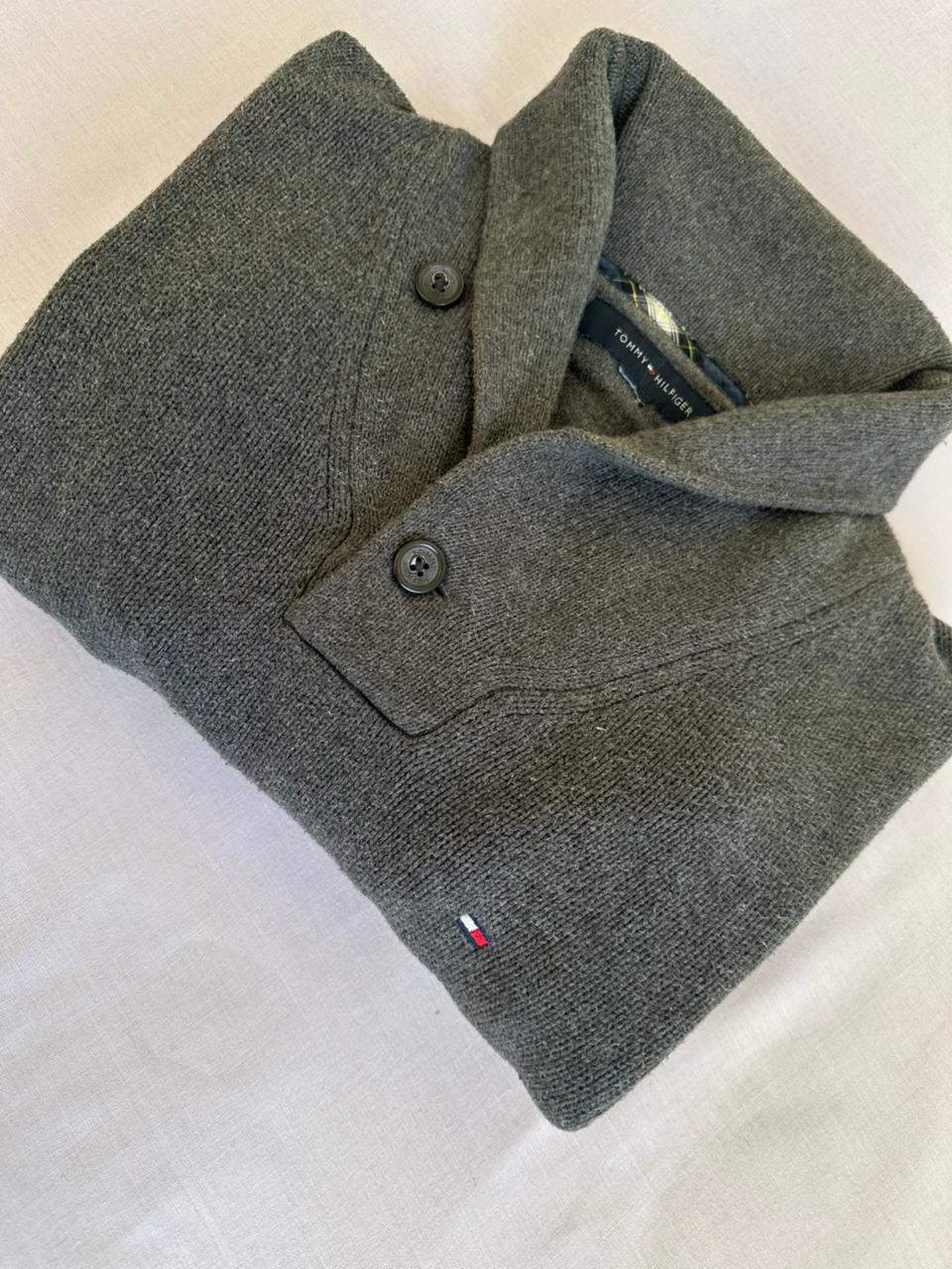 Pull demi boutonné TOMMY HILFIGER Taille M Spot-Chic