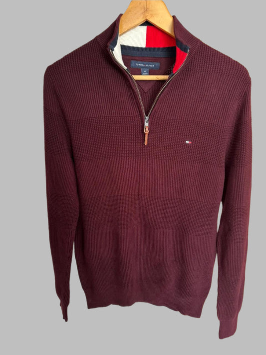 Pull demi zippé TOMMY HILFIGER Taille S Spot-Chic