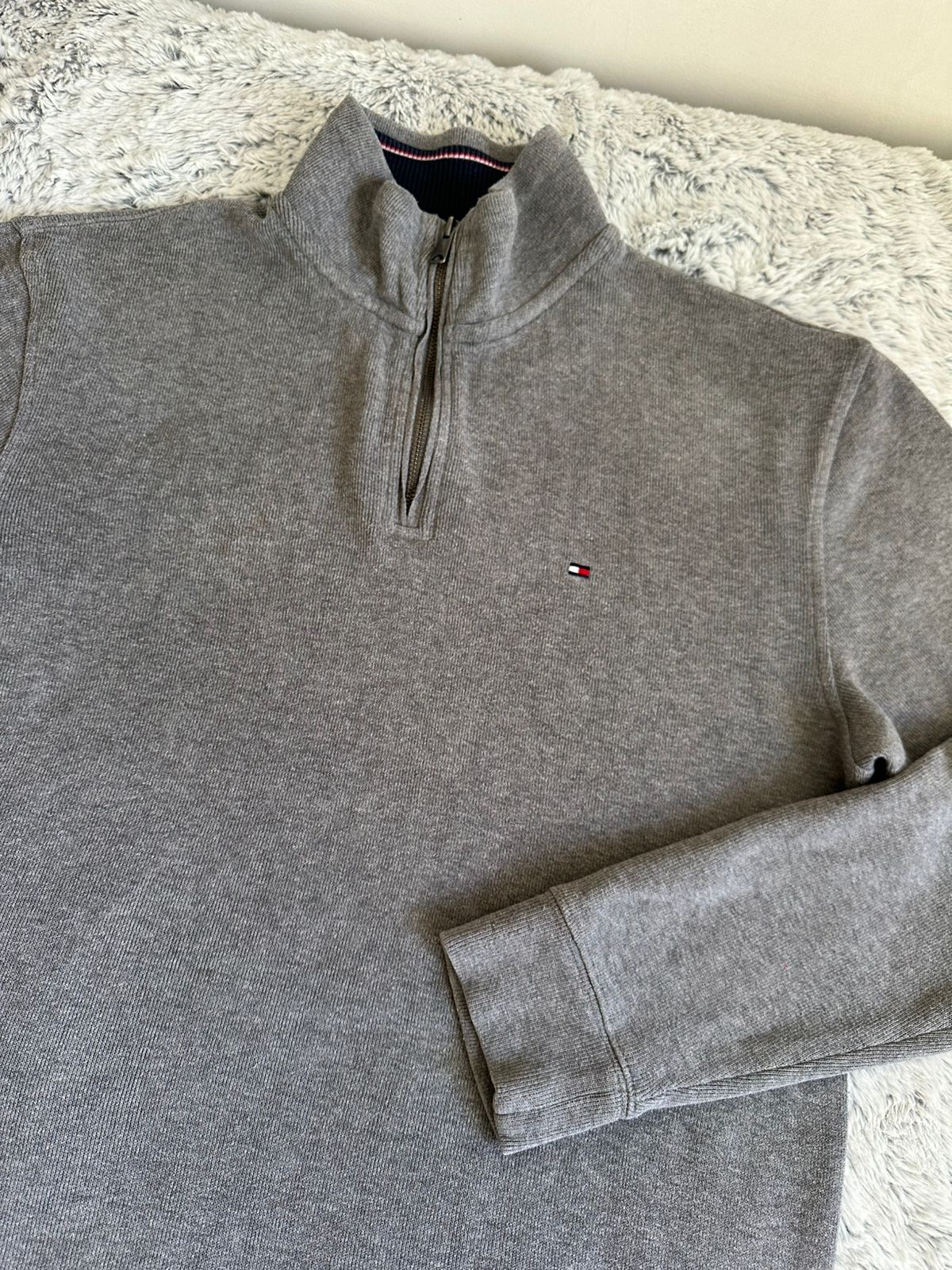 Pull demi zippé TOMMY HILFIGER Taille L Spot-Chic