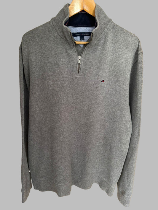 Pull demi zippé TOMMY HILFIGER Taille L Spot-Chic