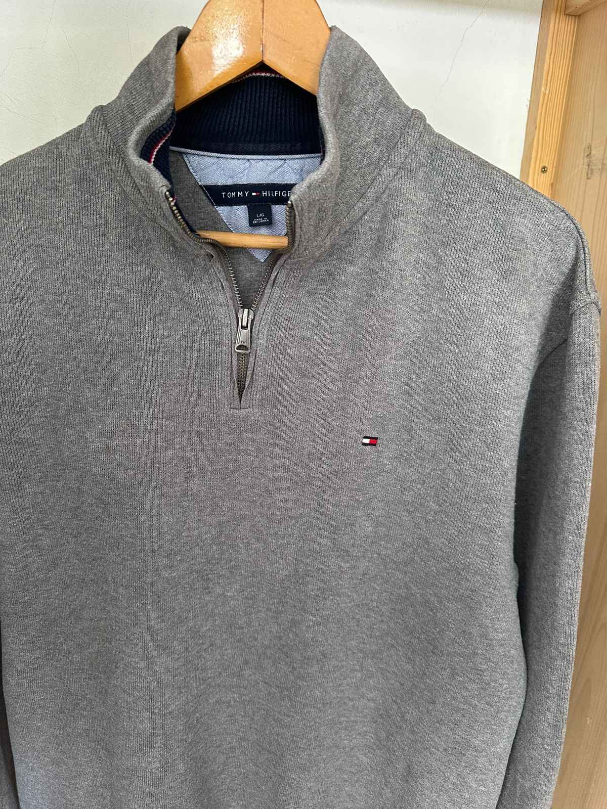 Pull demi zippé TOMMY HILFIGER Taille L Spot-Chic