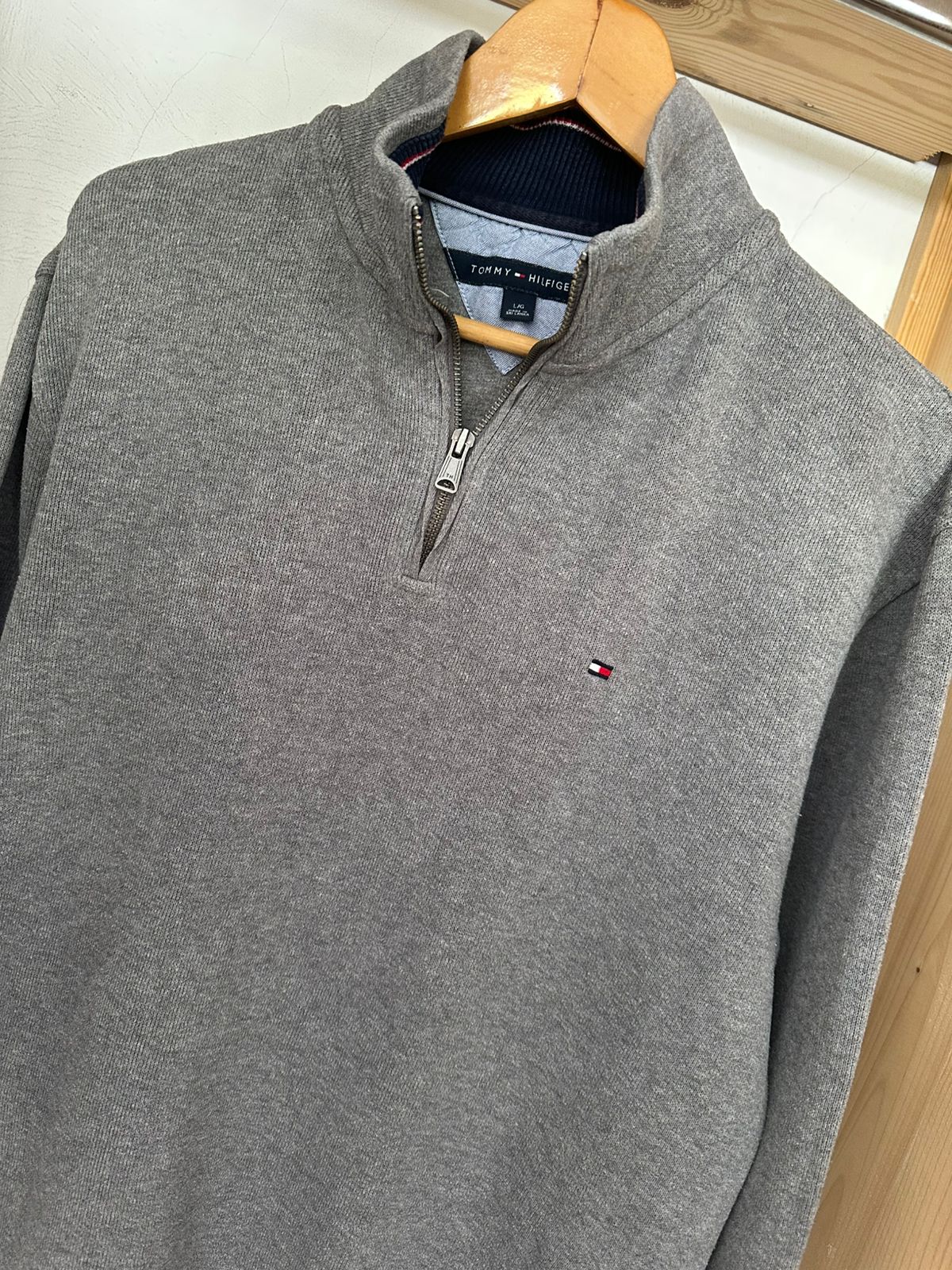 Pull demi zippé TOMMY HILFIGER Taille L Spot-Chic