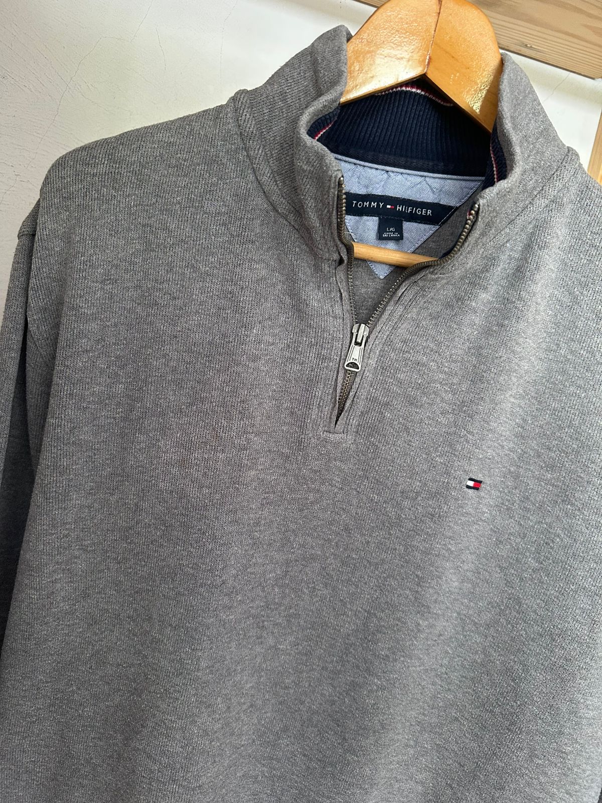Pull demi zippé TOMMY HILFIGER Taille L Spot-Chic