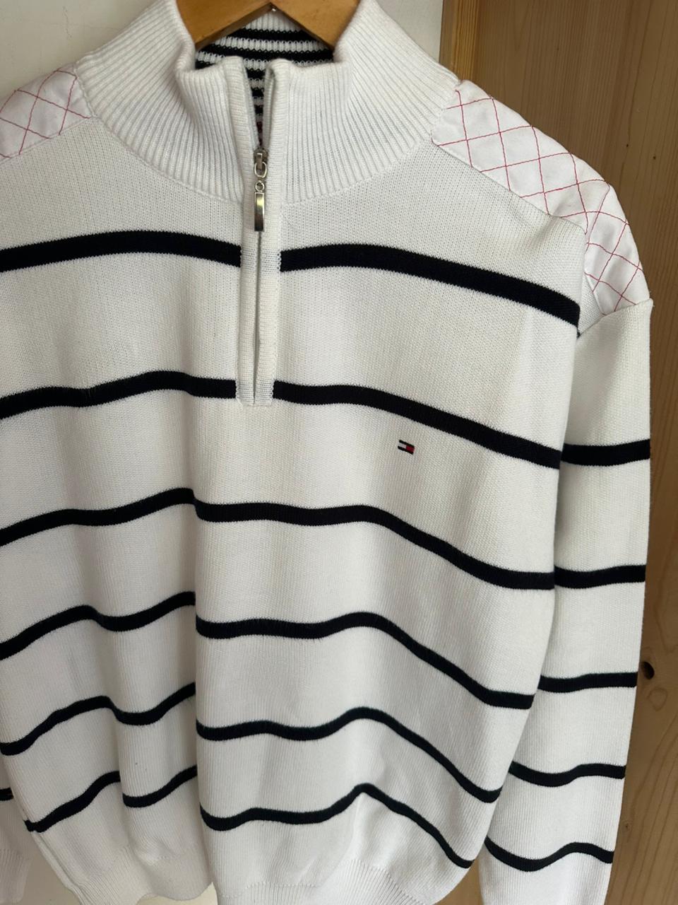 Pull demi zippé TOMMY HILFIGER Taille L Spot-Chic