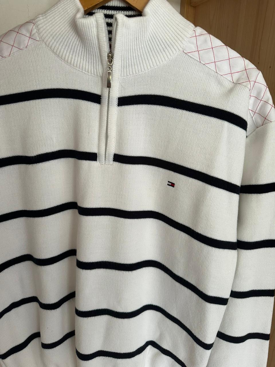 Pull demi zippé TOMMY HILFIGER Taille L Spot-Chic