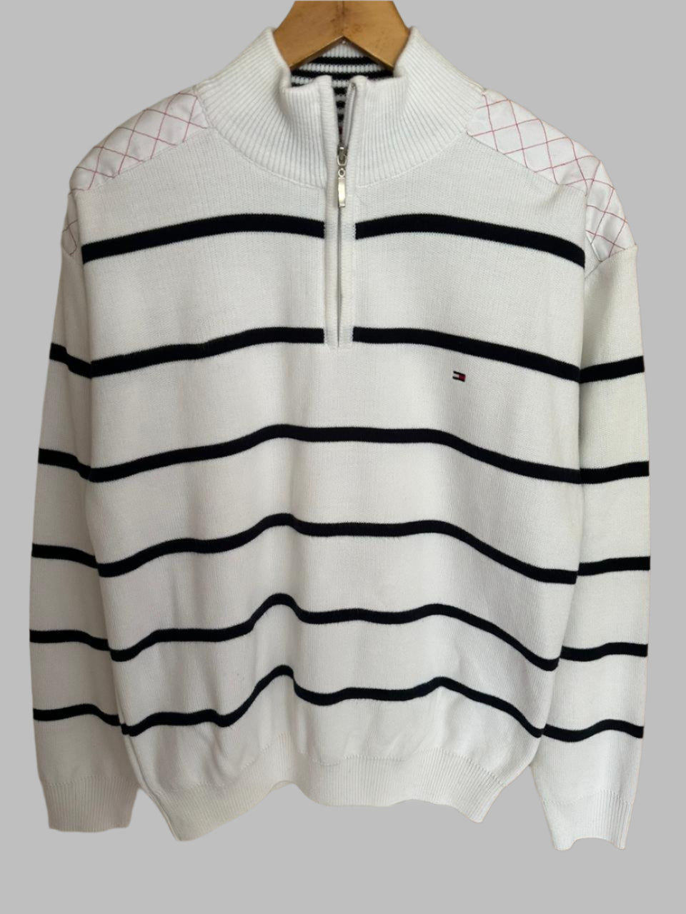 Pull demi zippé TOMMY HILFIGER Taille L Spot-Chic