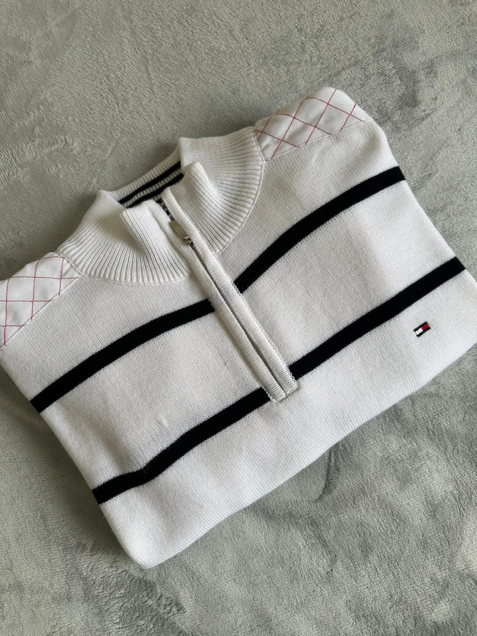 Pull demi zippé TOMMY HILFIGER Taille L Spot-Chic
