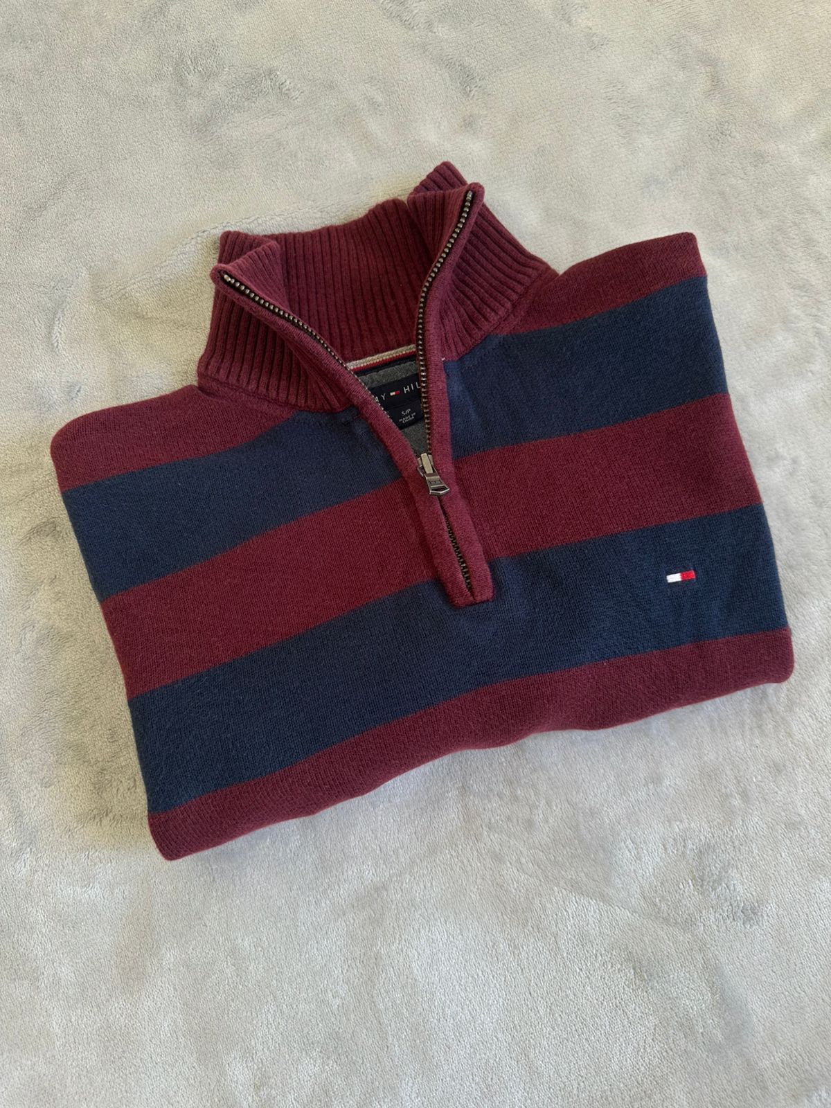 Pull demi zippé TOMMY HILFIGER Taille S Spot-Chic
