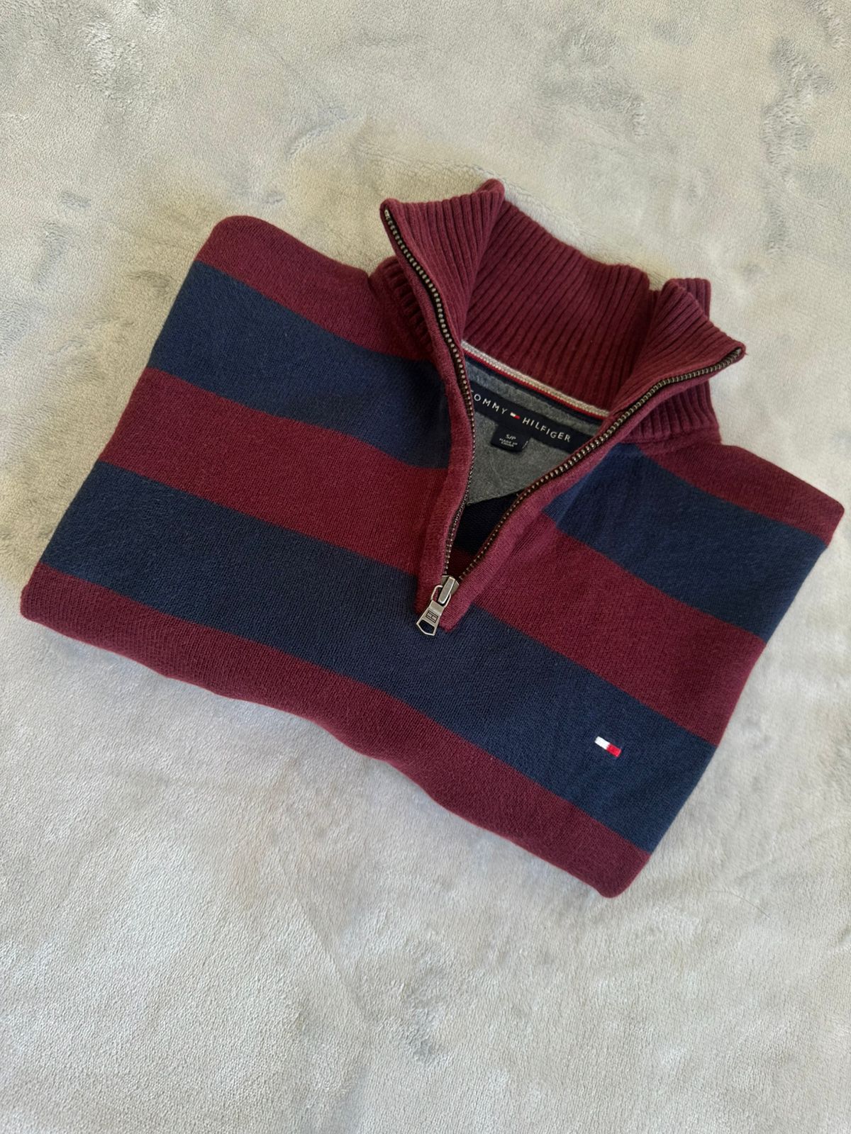 Pull demi zippé TOMMY HILFIGER Taille S Spot-Chic