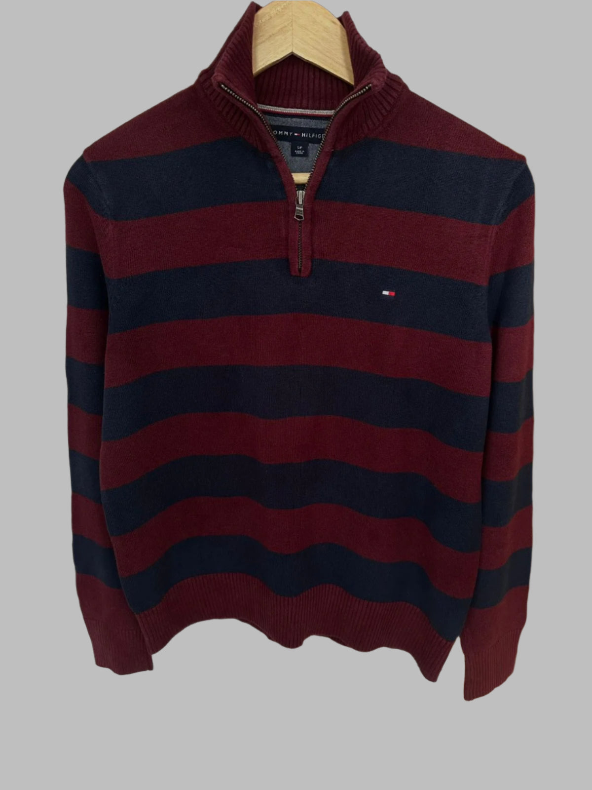 Pull demi zippé TOMMY HILFIGER Taille S Spot-Chic
