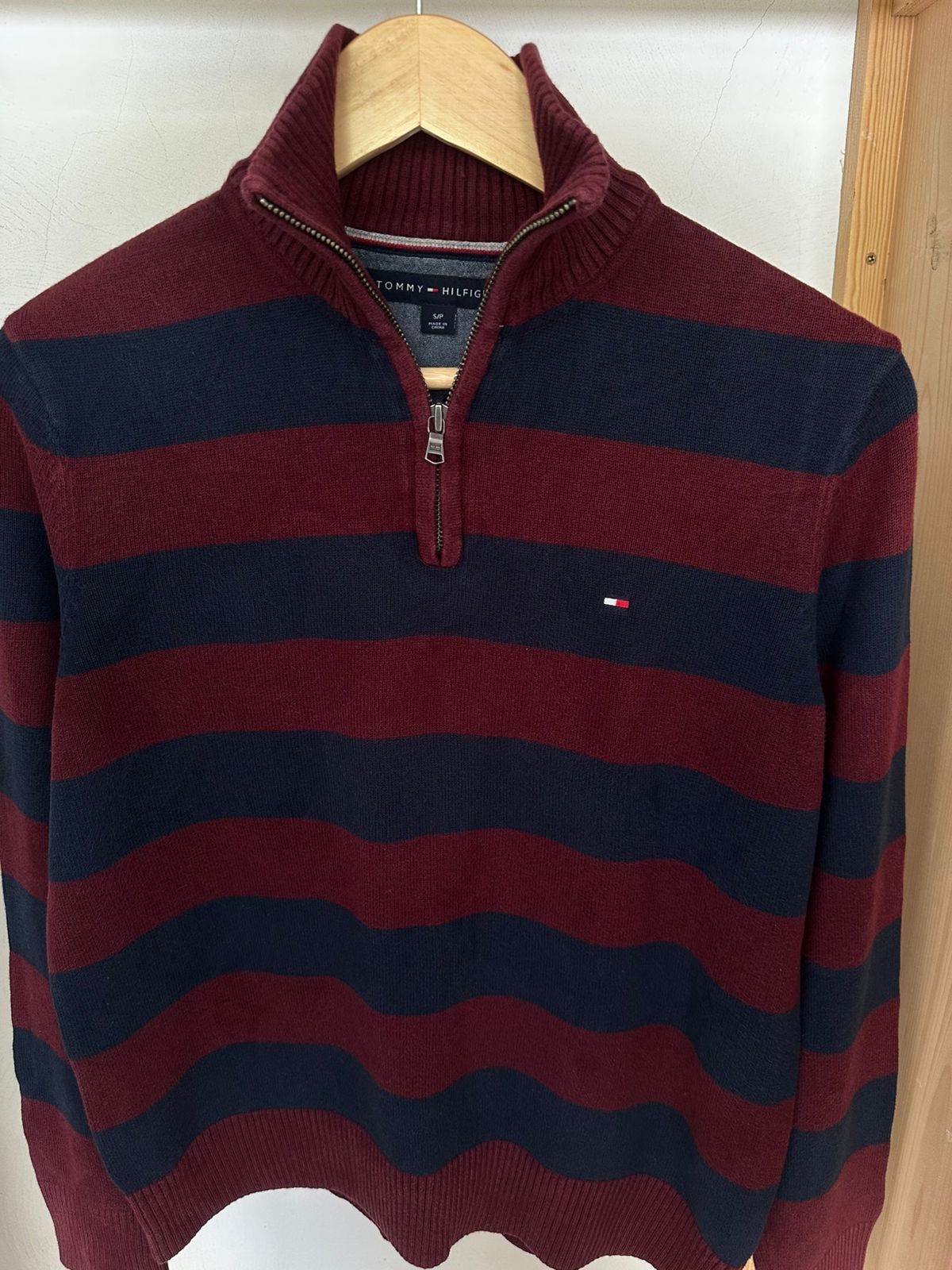 Pull demi zippé TOMMY HILFIGER Taille S Spot-Chic