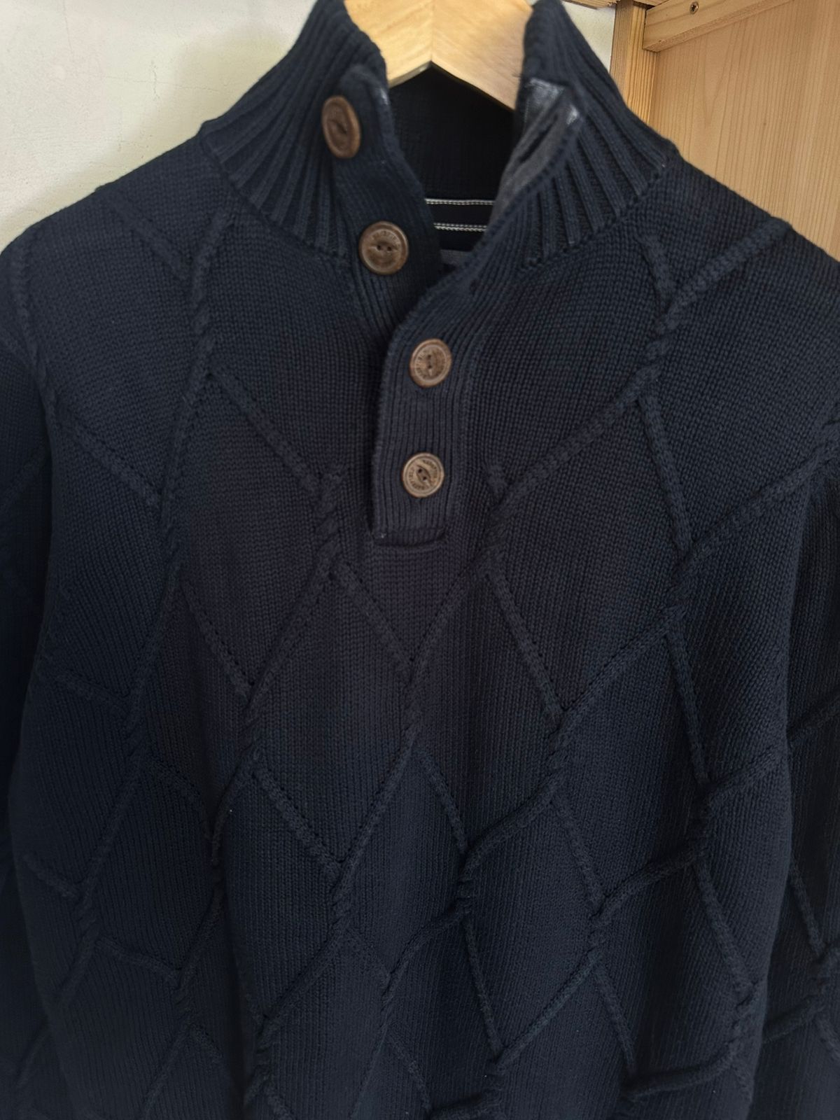 Pull demi boutonnée BASE FIELD Taille M Spot-Chic