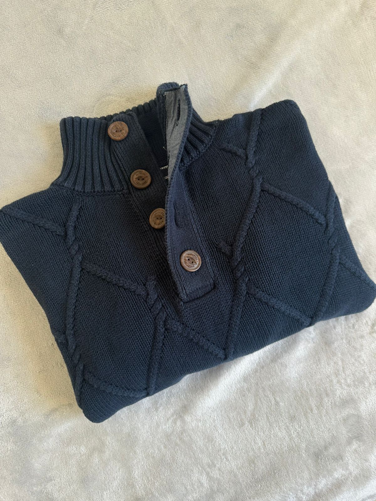 Pull demi boutonnée BASE FIELD Taille M Spot-Chic