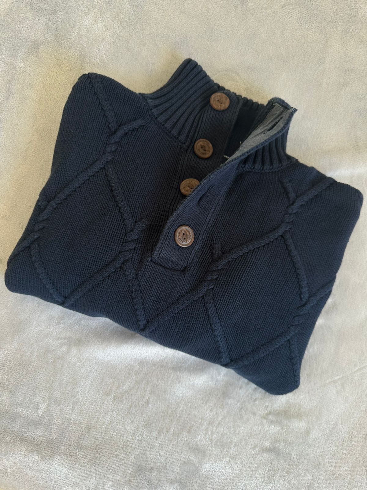 Pull demi boutonnée BASE FIELD Taille M Spot-Chic