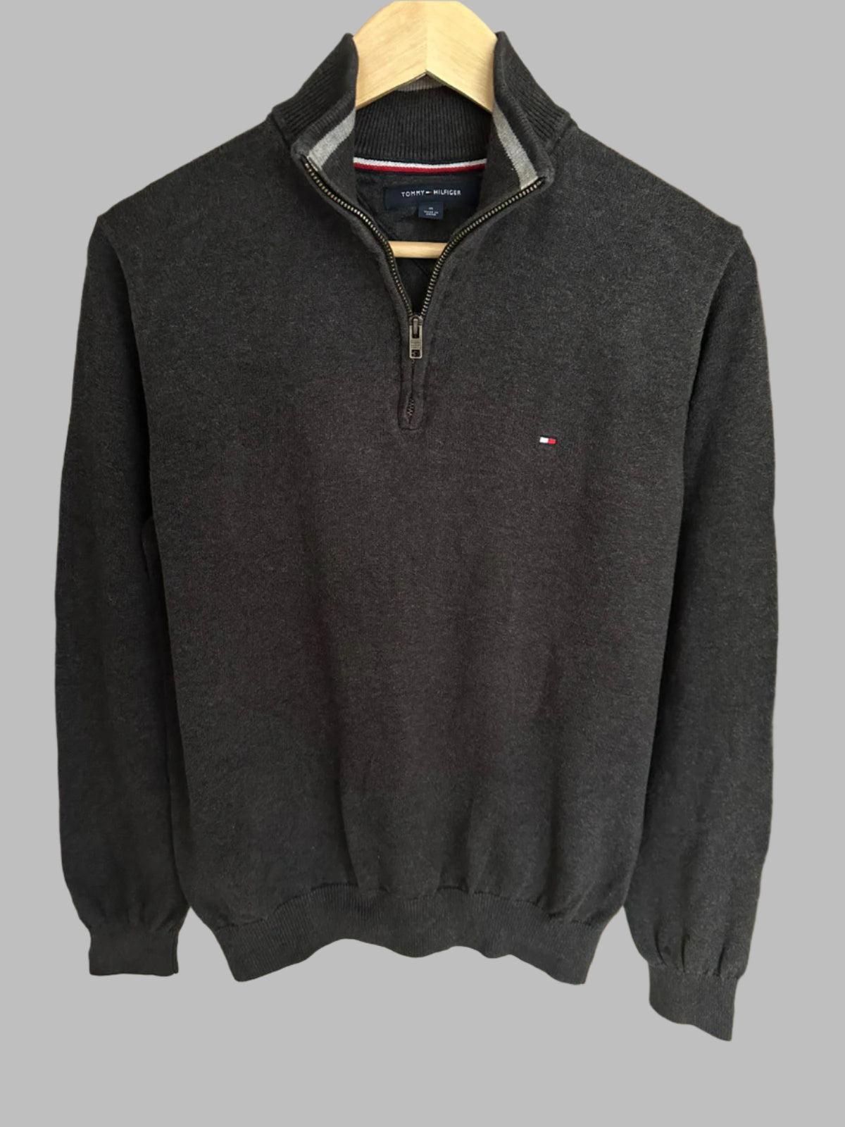 Pull demi zippé TOMMY HILFIGER Taille M Spot-Chic