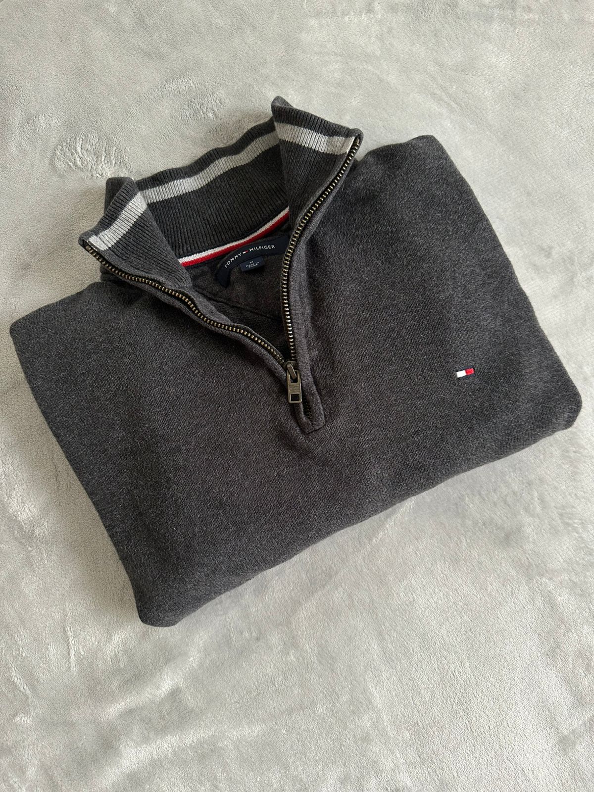 Pull demi zippé TOMMY HILFIGER Taille M Spot-Chic