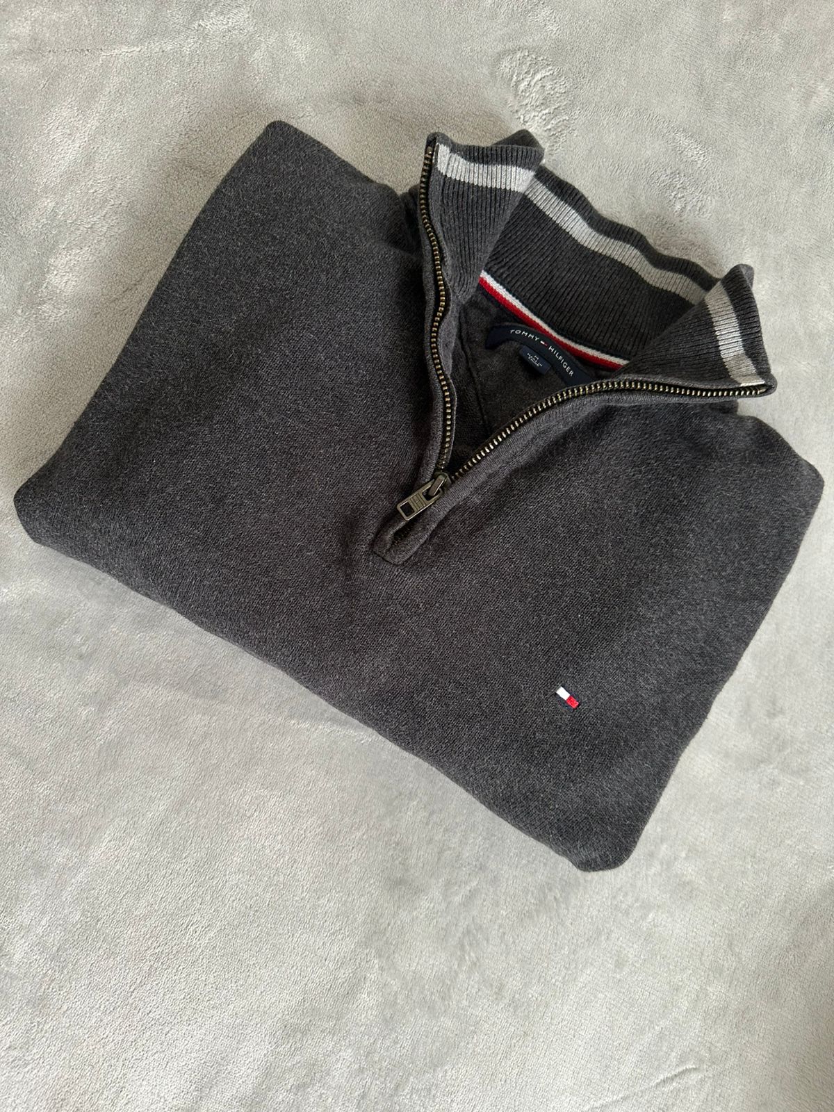 Pull demi zippé TOMMY HILFIGER Taille M Spot-Chic
