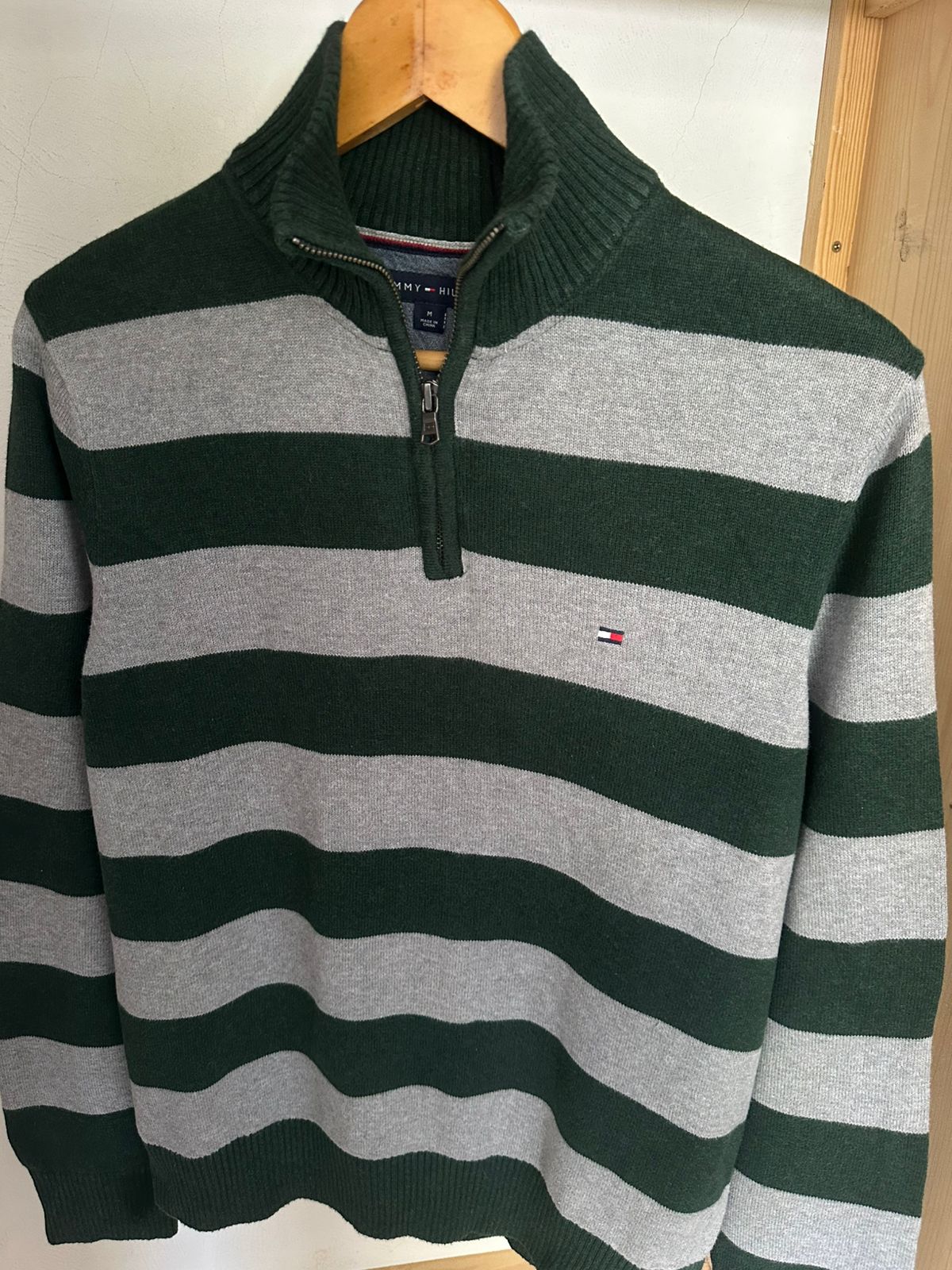 Pull demi zippé TOMMY HILFIGER Taille M Spot-Chic