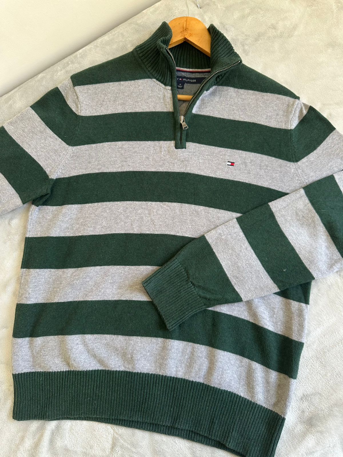 Pull demi zippé TOMMY HILFIGER Taille M Spot-Chic