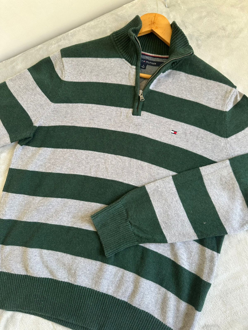 Pull demi zippé TOMMY HILFIGER Taille M Spot-Chic