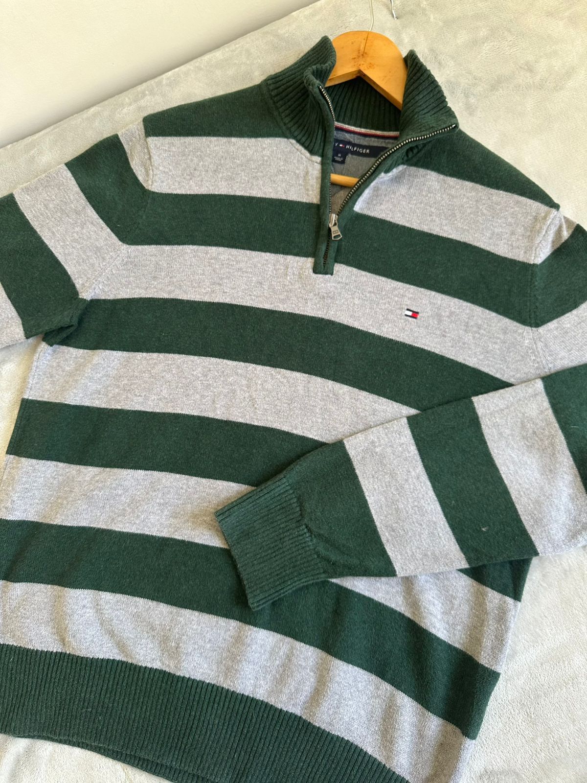 Pull demi zippé TOMMY HILFIGER Taille M Spot-Chic