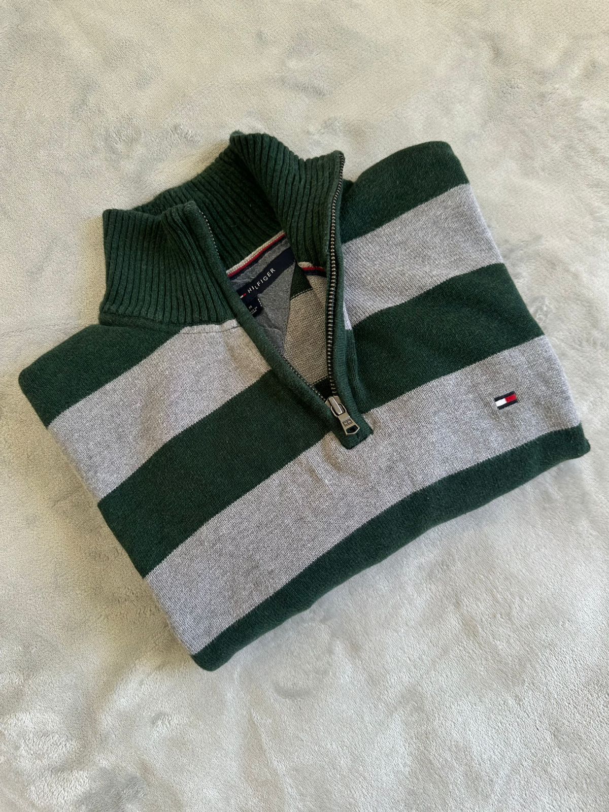 Pull demi zippé TOMMY HILFIGER Taille M Spot-Chic