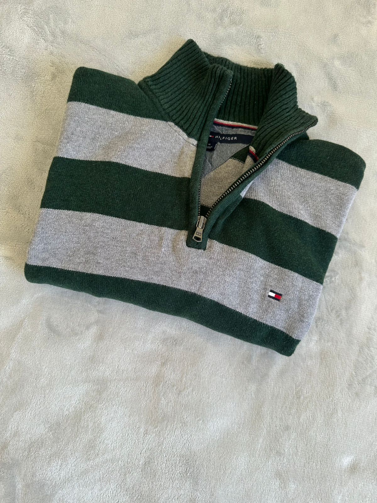 Pull demi zippé TOMMY HILFIGER Taille M Spot-Chic
