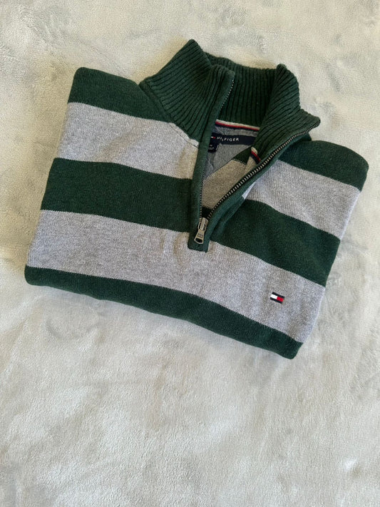 Pull demi zippé TOMMY HILFIGER Taille M Spot-Chic